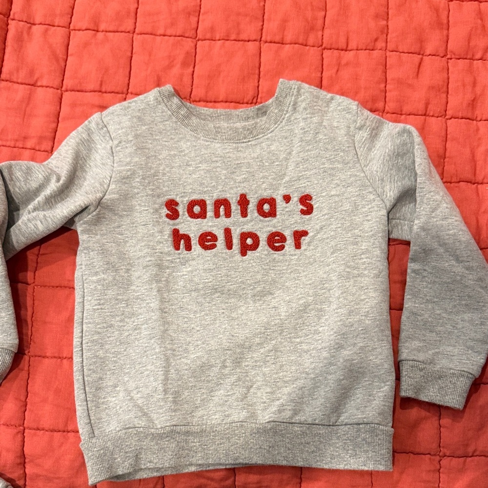 Petit Lim Santa's Helper Toddler Sweatshirt Size 4
